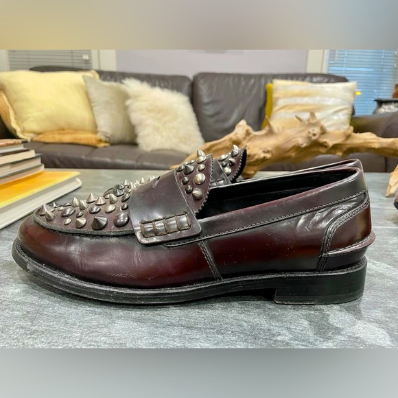 Limited Edition COACH Leather Loafers with Metal Spikes, worn only twice. - Picture 3 of 3